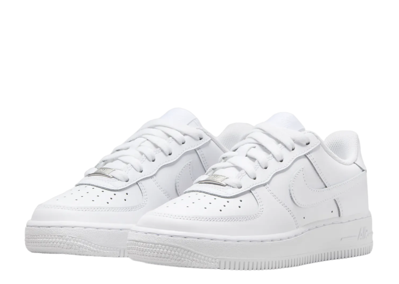 Nike Air Force 1 LE Triple White (Grade School) - photo 2