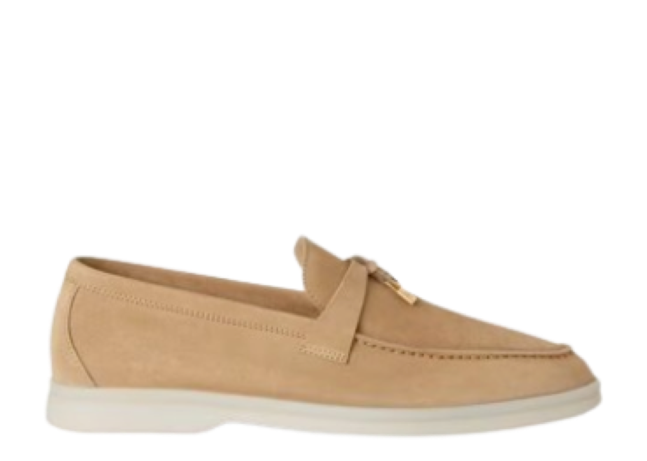 Loro Piana Summer Charms Walk Loafers Sandstone