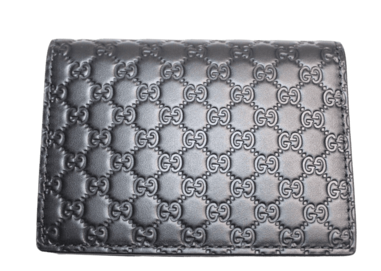 Guccissima Bifold Zipper Card Wallet