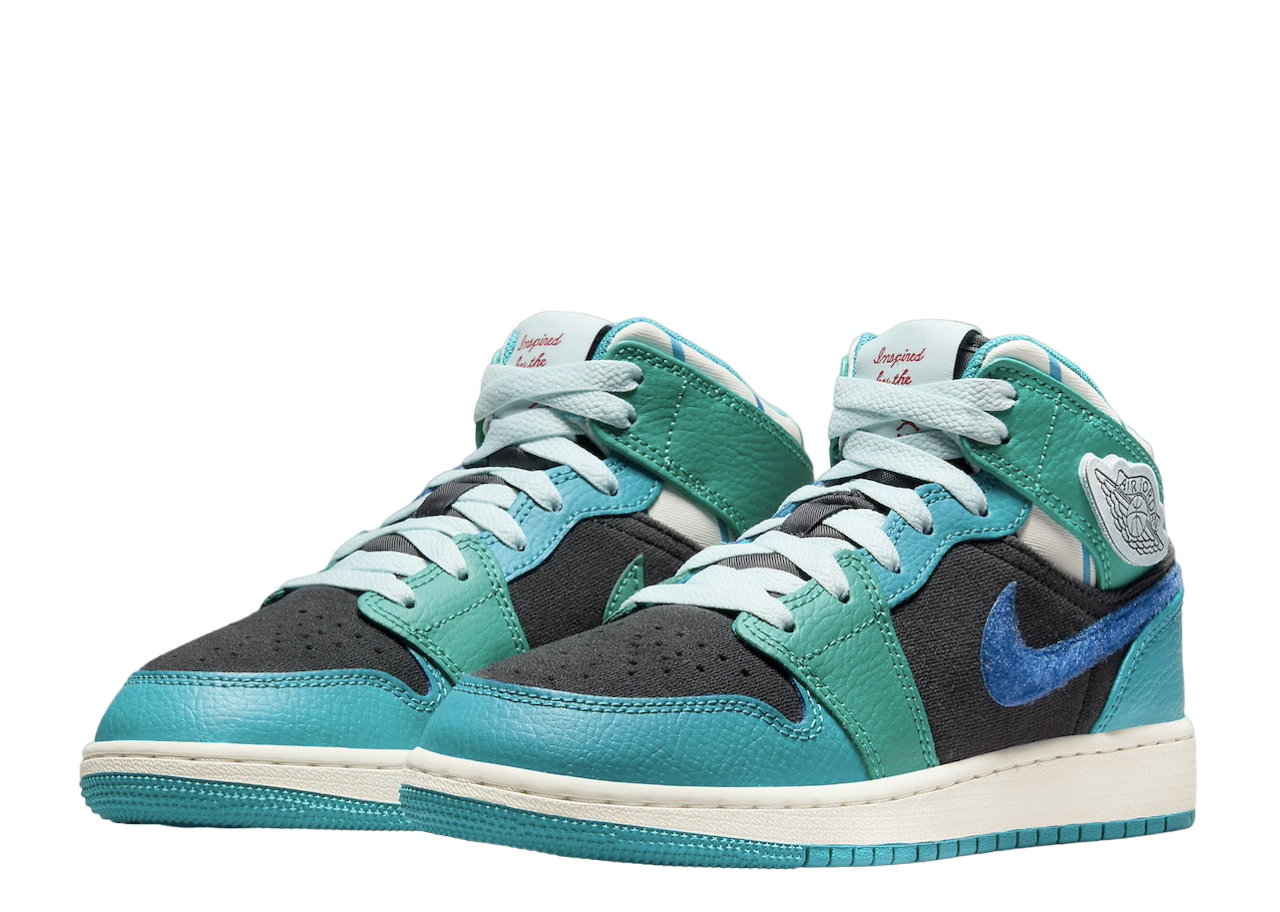 Air Jordan 1 Mid Inspired by the Greatest Aquatone (Grade School) - photo 2