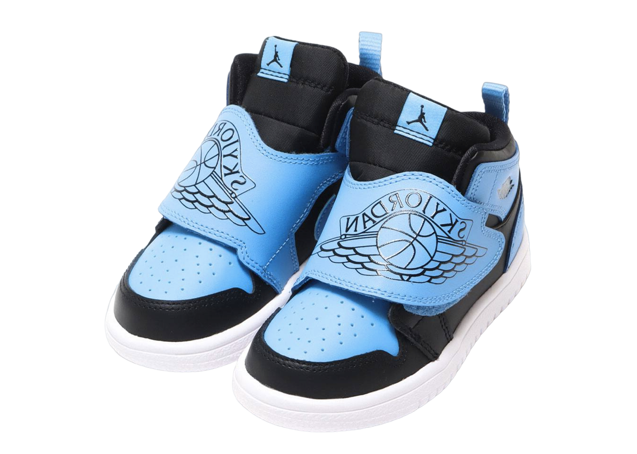 Air Jordan 1 Sky Black University Blue (Toddler) - photo 2