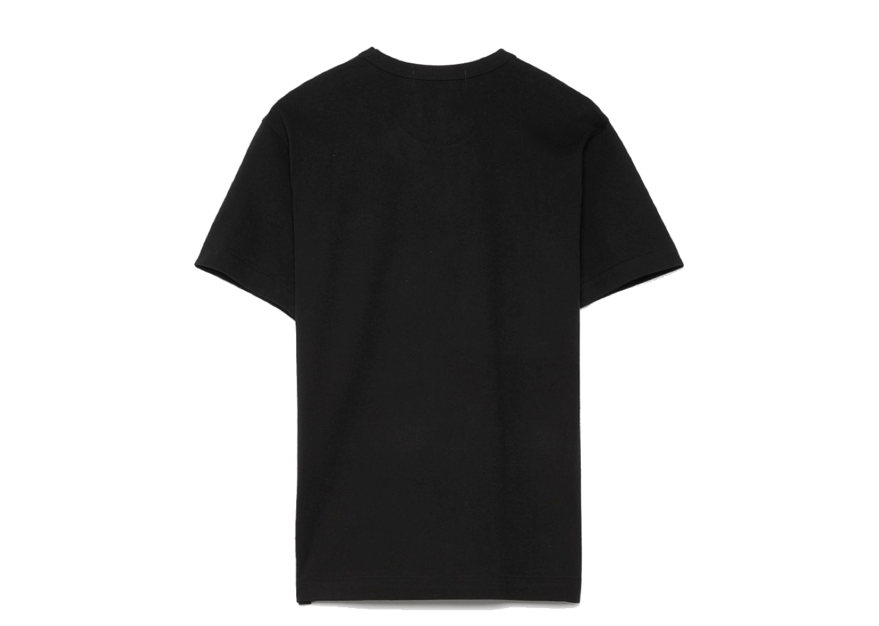 Comme Des Garçons Red PLAY Big Heart T-Shirt Black White - photo 2