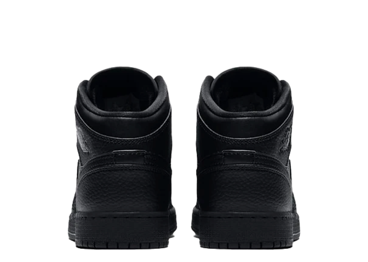 Air Jordan 1 Mid Black (Grade School) - photo 2
