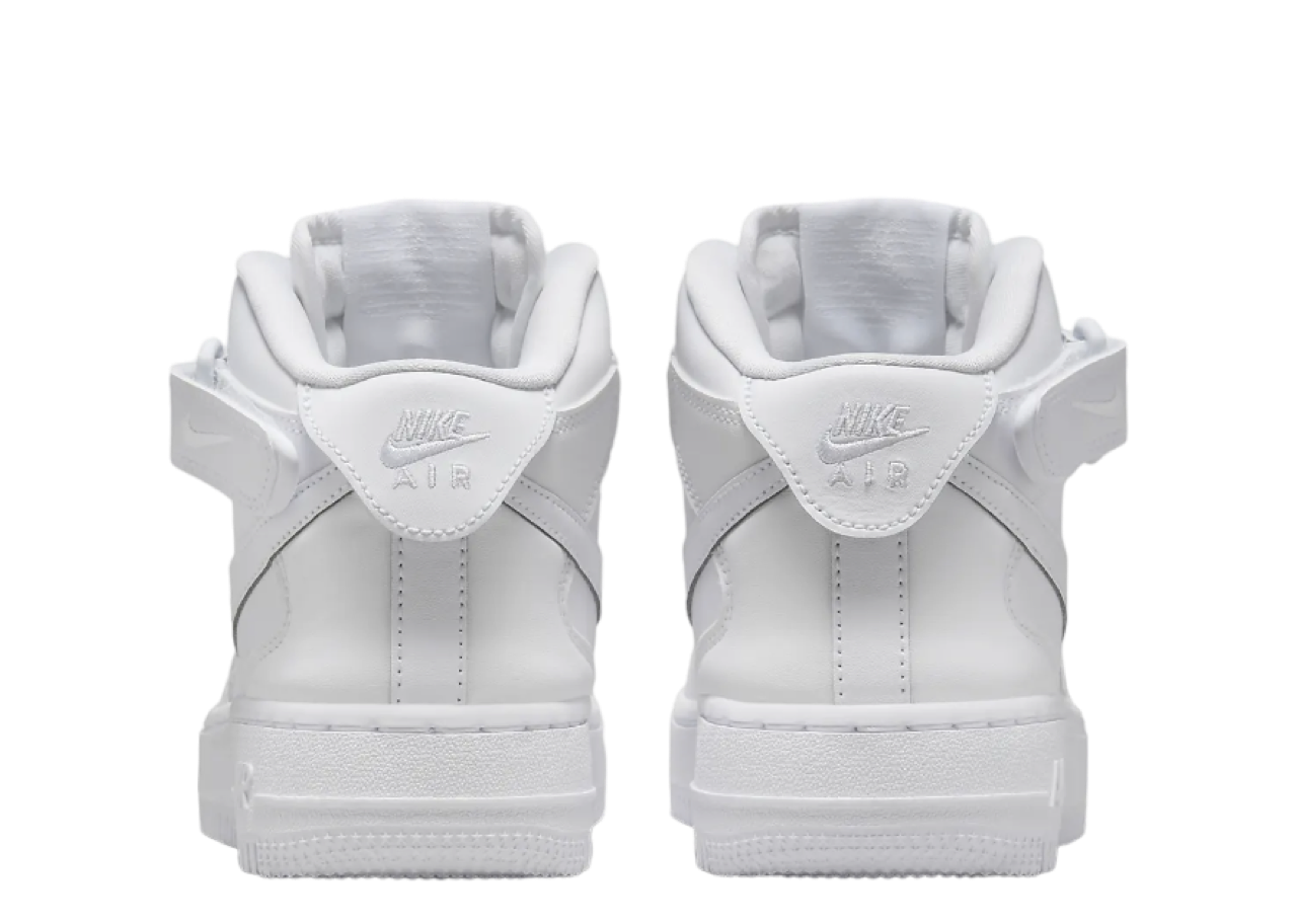Nike Air Force 1 Easy On Mid Triple White (Grade School) - photo 3