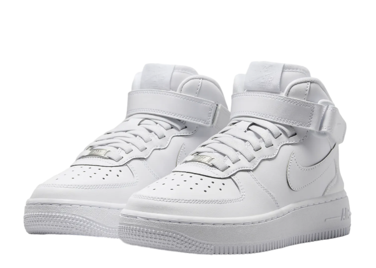 Nike Air Force 1 Easy On Mid Triple White (Grade School) - photo 2
