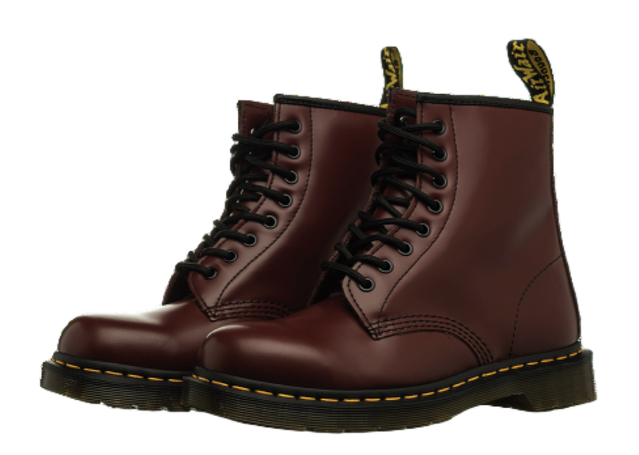Dr. Martens 1460 Smooth Leather Ankle Boots Cherry Red - photo 2