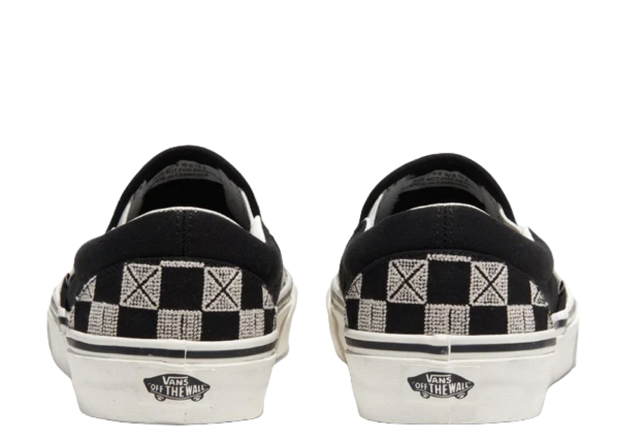 Vans Silp-On Classic Stitch Checkerboard Grey Black - photo 3