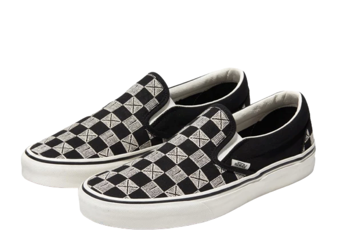 Vans Silp-On Classic Stitch Checkerboard Grey Black - photo 2