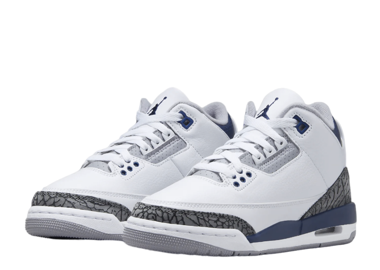 Air Jordan 3 Retro White Cement Grey (Grade School) - photo 2