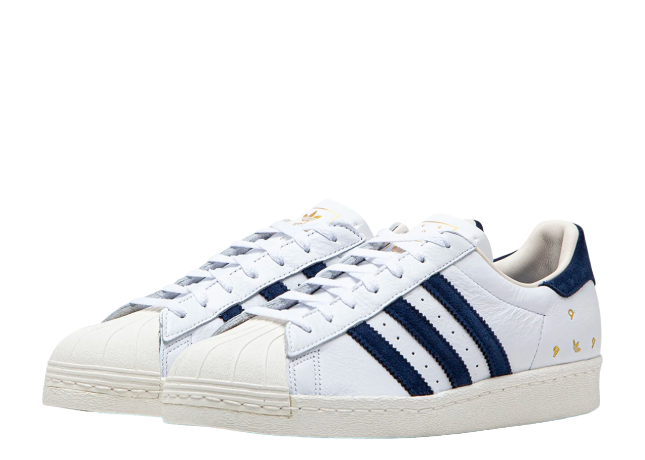 Pop Trading Company X Adidas Superstar ADV White Collegiate Navy - photo 2