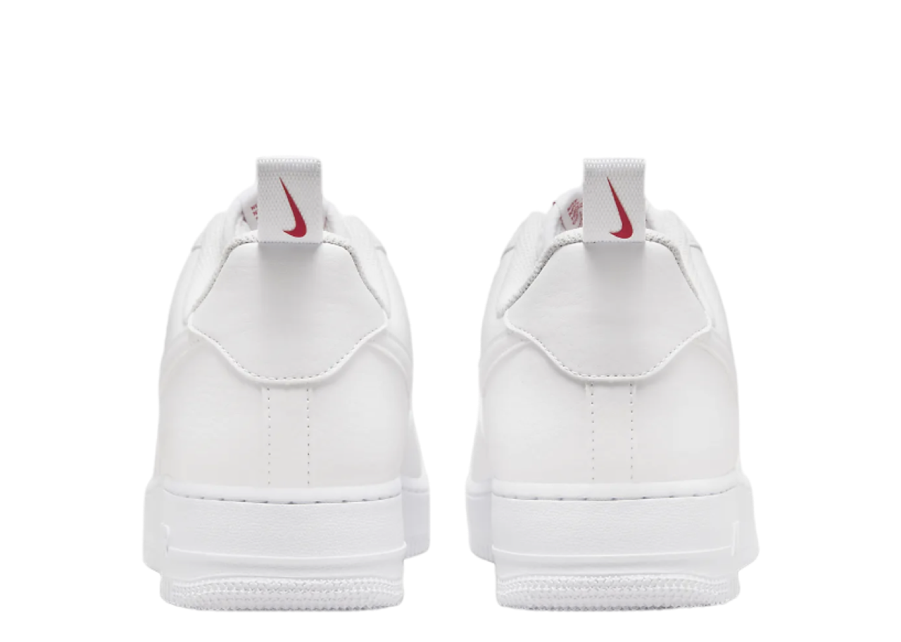 Nike Air Force 1 Low 07 SE White Red Mini Swoosh - photo 3