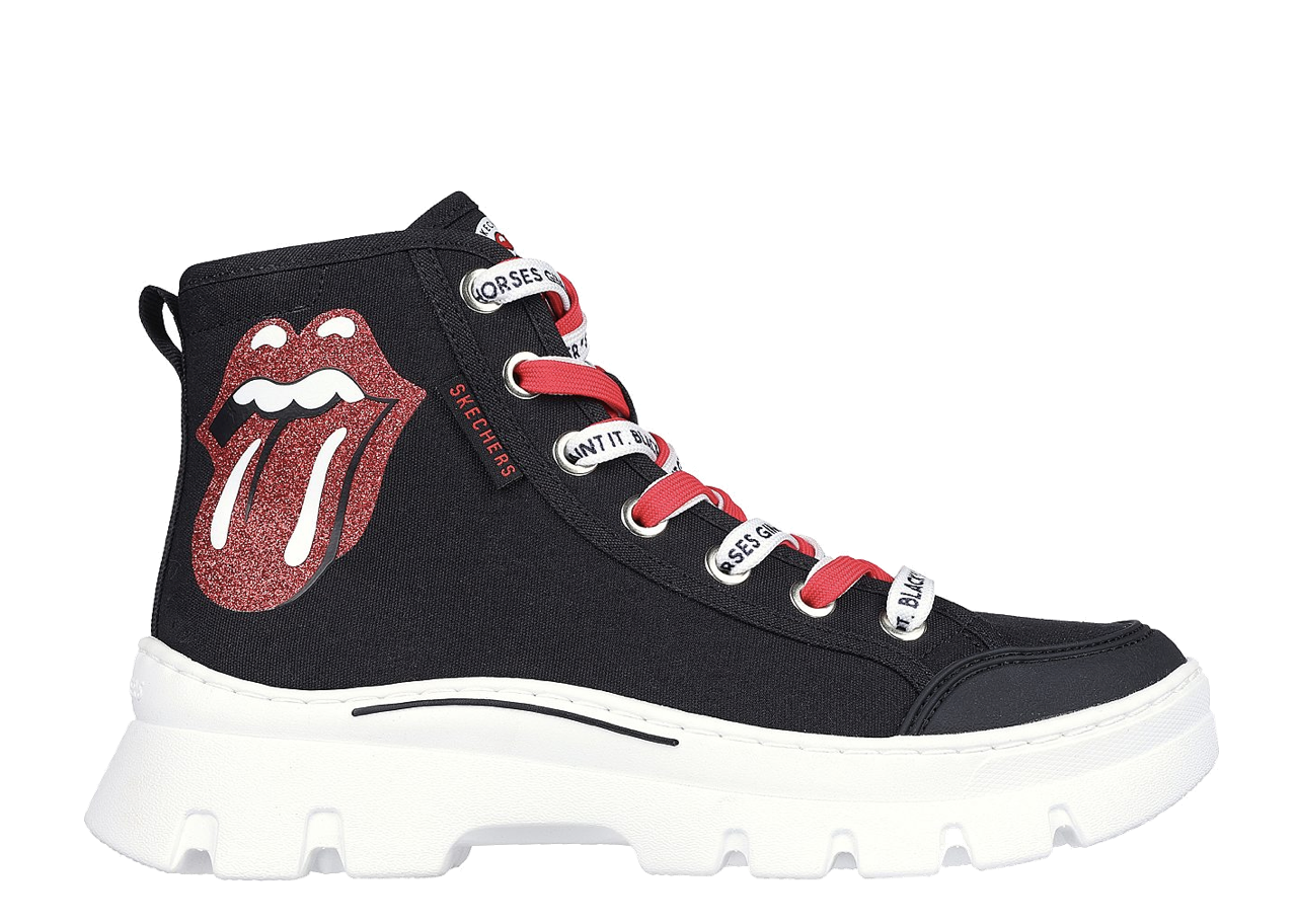 Skechers Rolling Stones Roadies Surge Black Red (Women's)