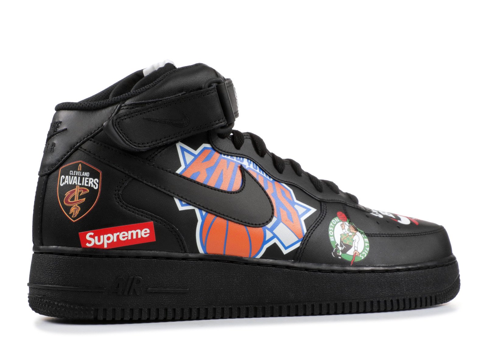Nike Air Force 1 Mid Supreme NBA Black - photo 3