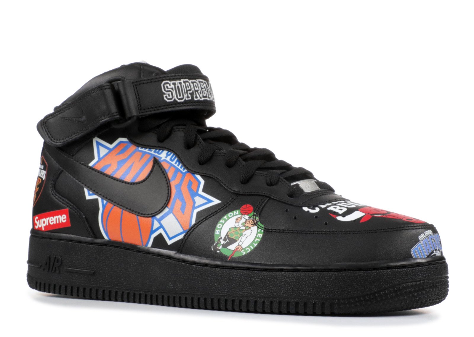 Nike Air Force 1 Mid Supreme NBA Black - photo 2