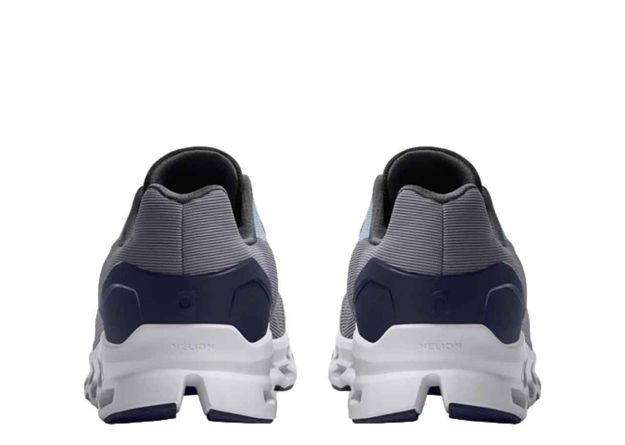 On Running Cloudstratus Fossil Grey Midnight Navy - photo 2