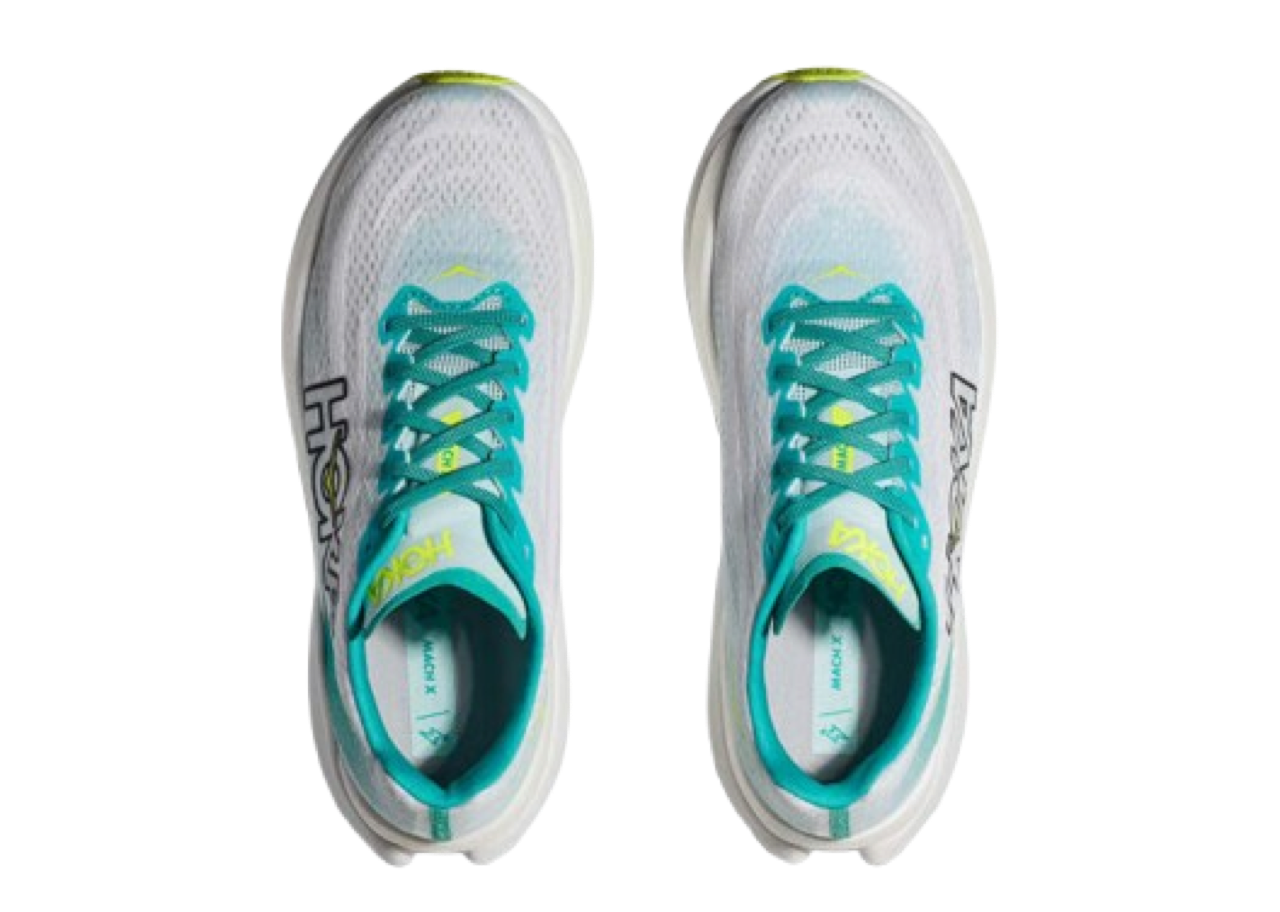 Hoka One One Mach X White Blue Glass (Women's) - photo 2