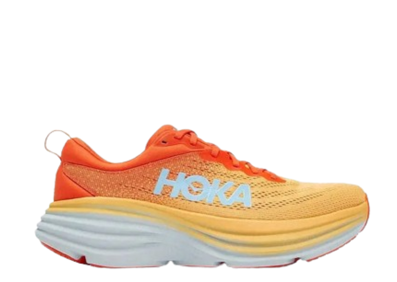 Hoka One One Bondi 8 Puffin's Bill Orange Amber Yellow