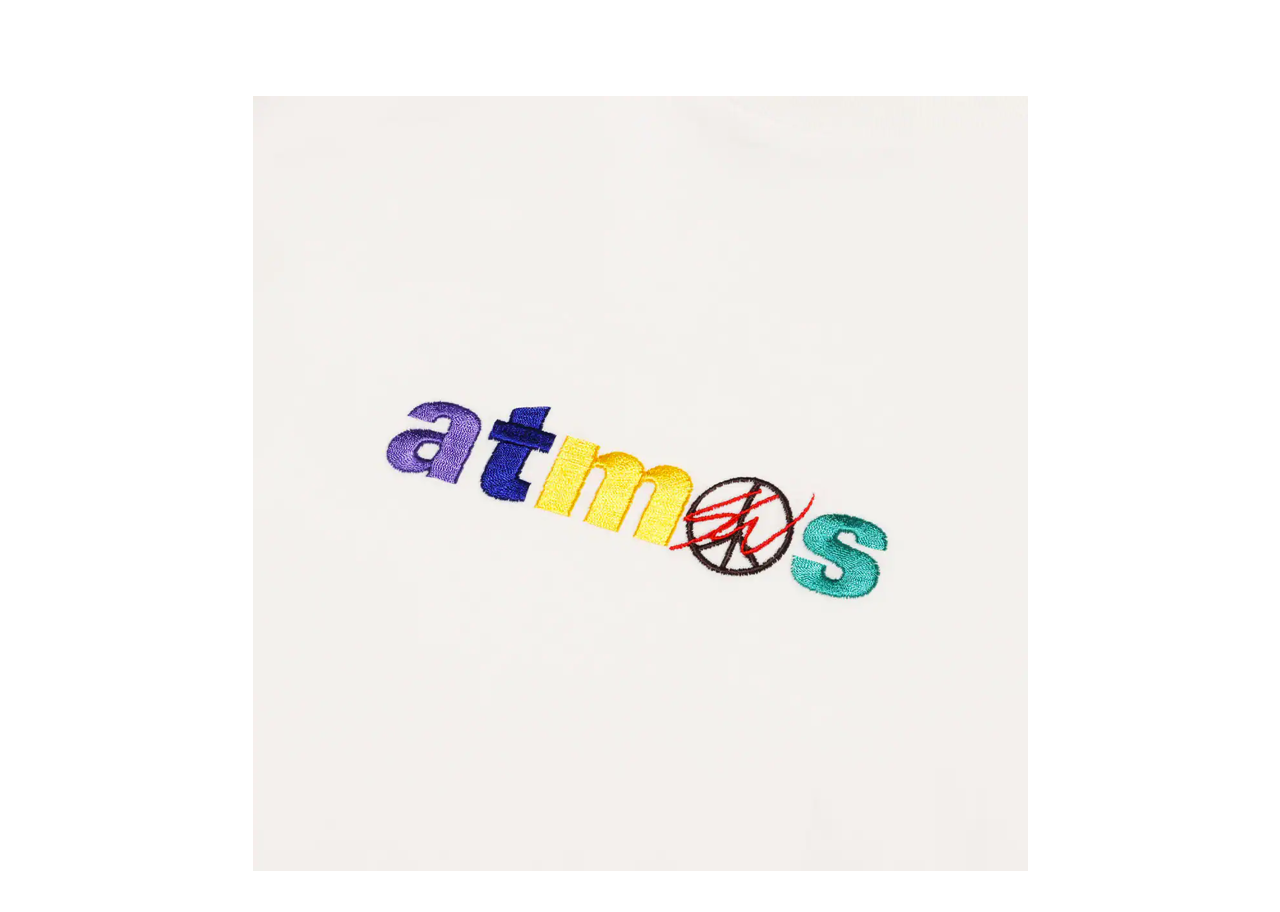 atmos x Sean Wotherspoon Embroidery Tee White - photo 4
