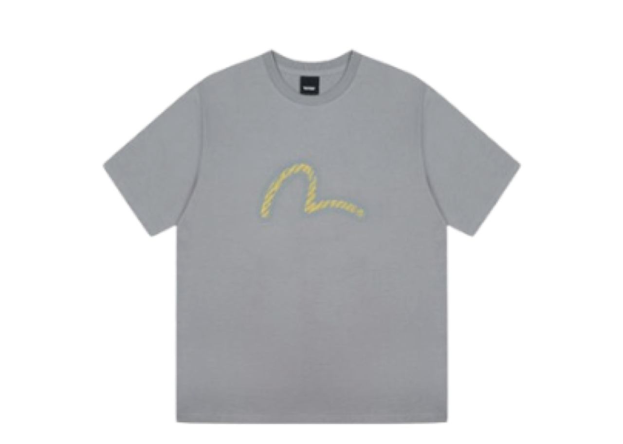 Evisu Big Hills Logo Print Grey