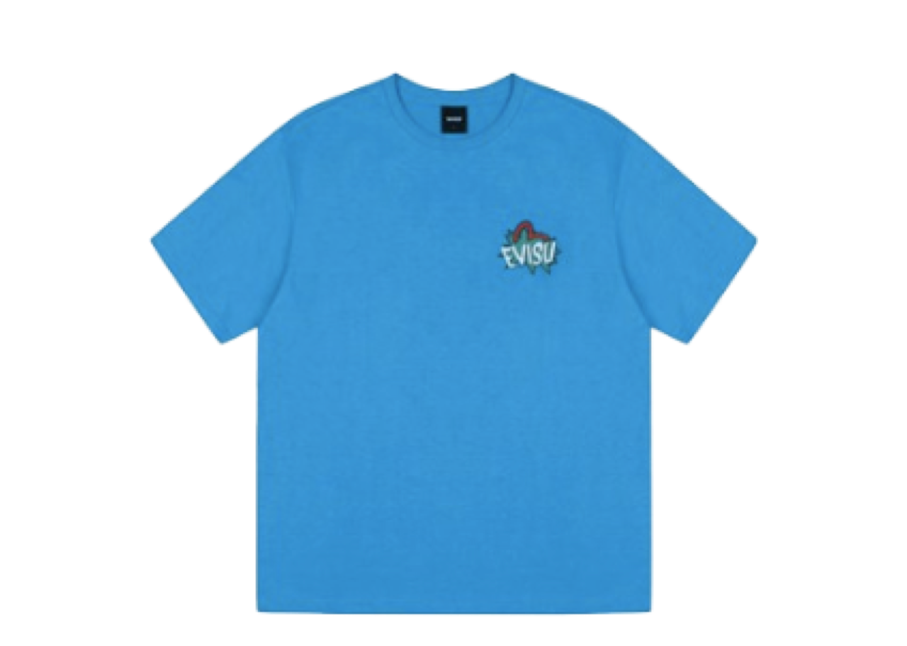 Evisu Bear Illustration Blue
