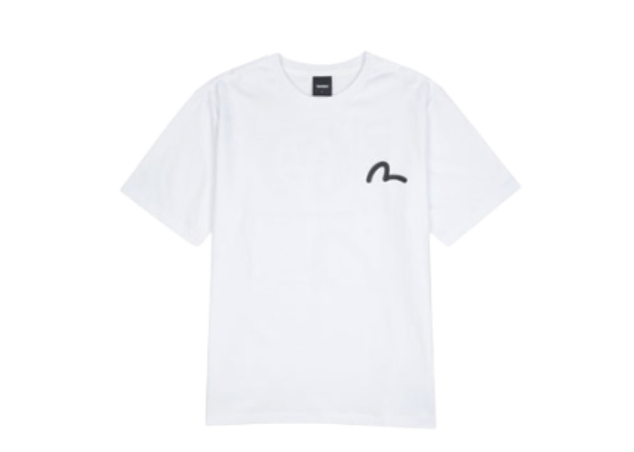 Evisu Multi-Back Logo Loose Fit White