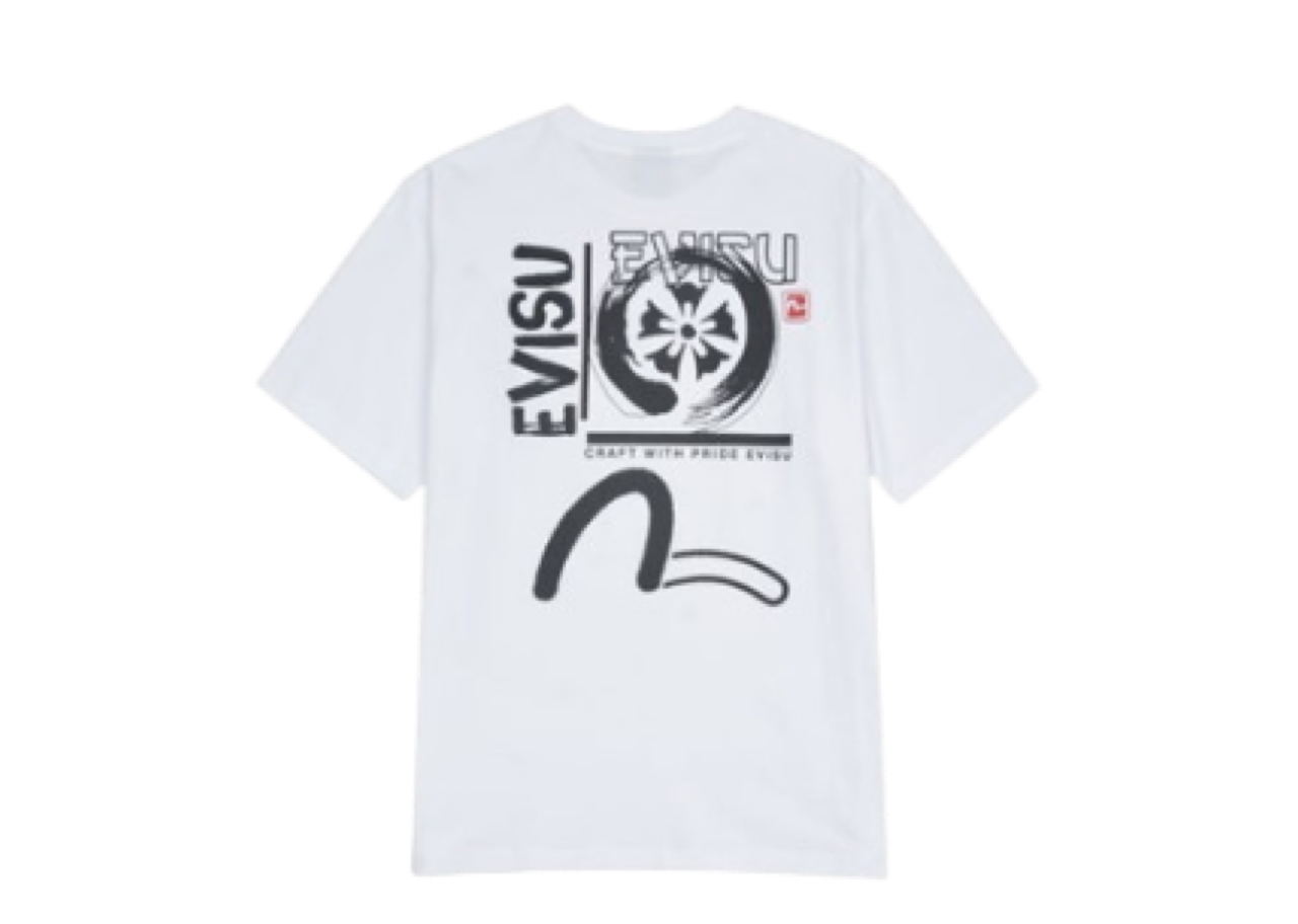 Evisu Multi-Back Logo Loose Fit White - photo 2