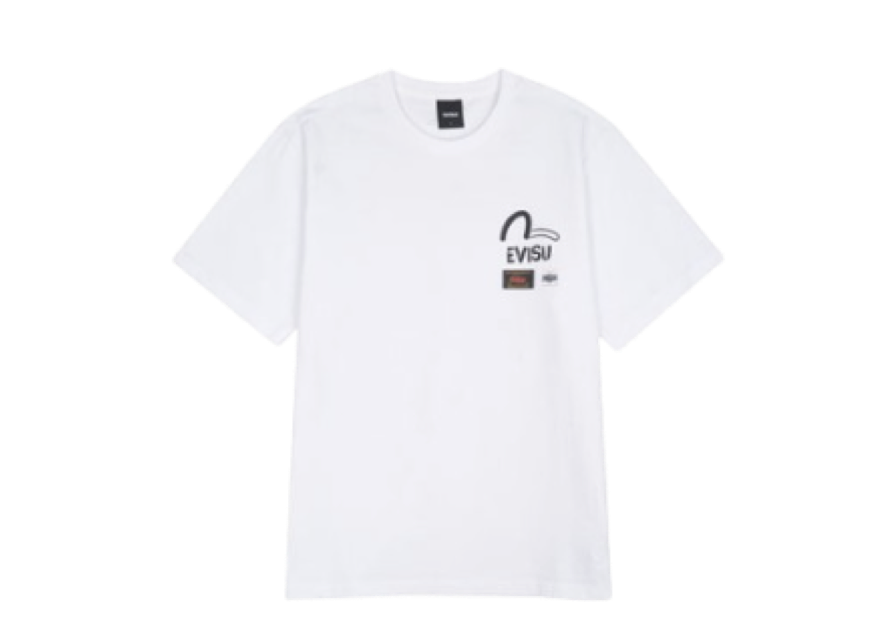 Evisu Labels Print White