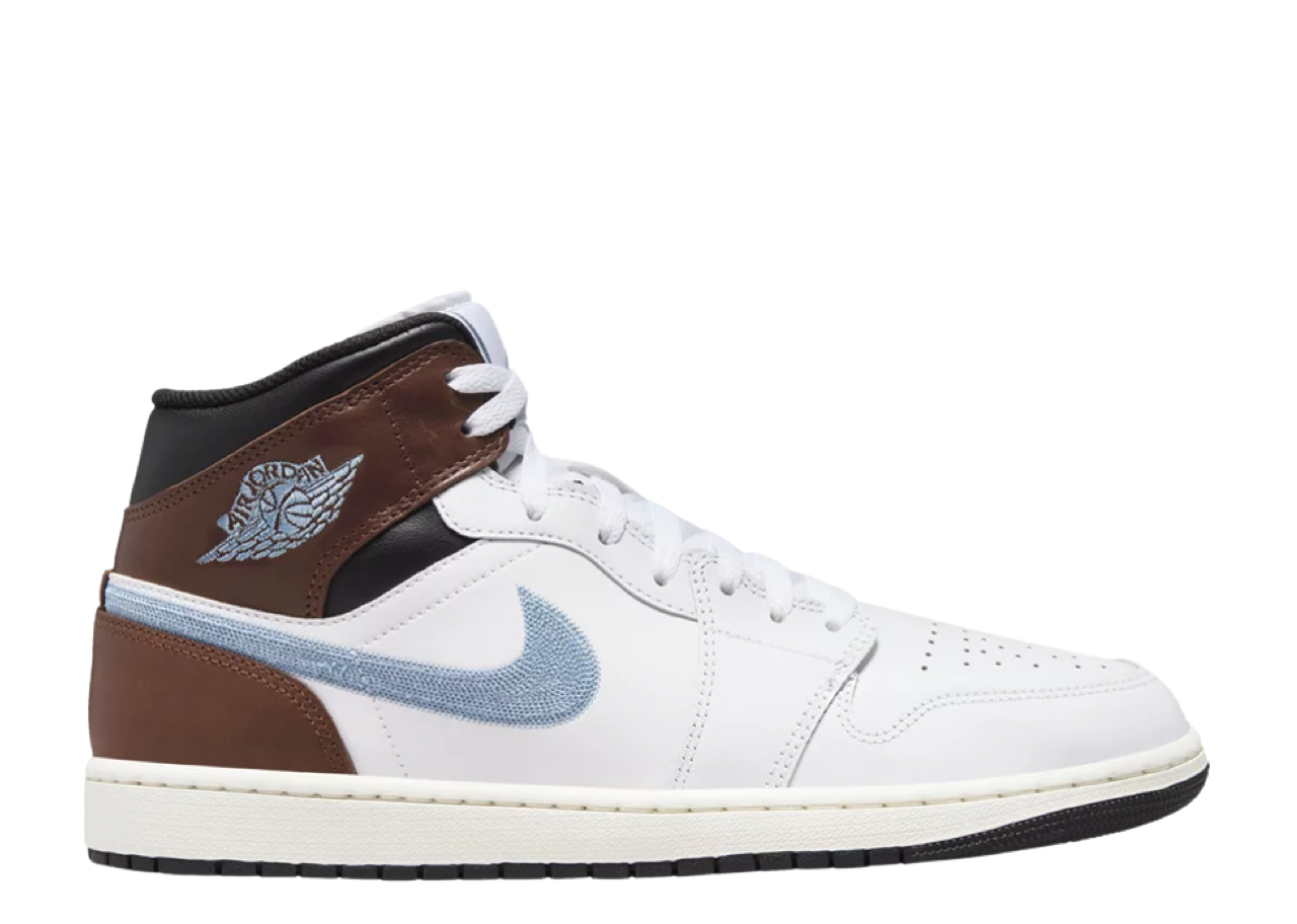 Air Jordan 1 Mid SE Brown Blue Grey