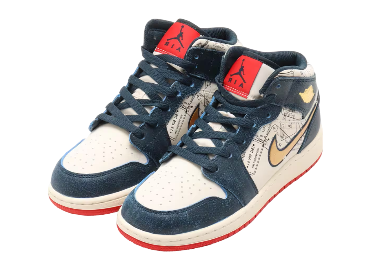 Air Jordan 1 Mid SE Take Fligt (Grade School) - photo 2