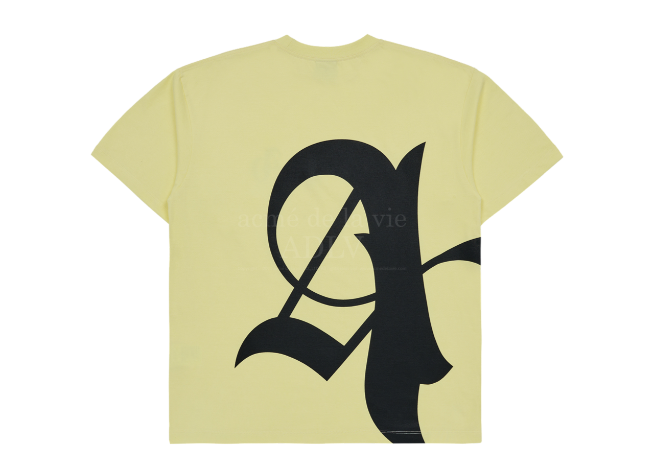 Acme De La Vie Big New Symbol Printing T-Shirt Yellow - photo 2